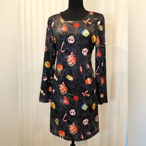 NWOT Halloween Long Sleeve Dress Size Large